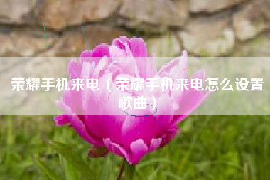 荣耀手机来电（荣耀手机来电怎么设置歌曲）