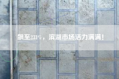 飙至231%，滨湖市场活力满满！