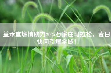 益禾堂燃情助力2025石家庄马拉松，春日快闪引爆全城！
